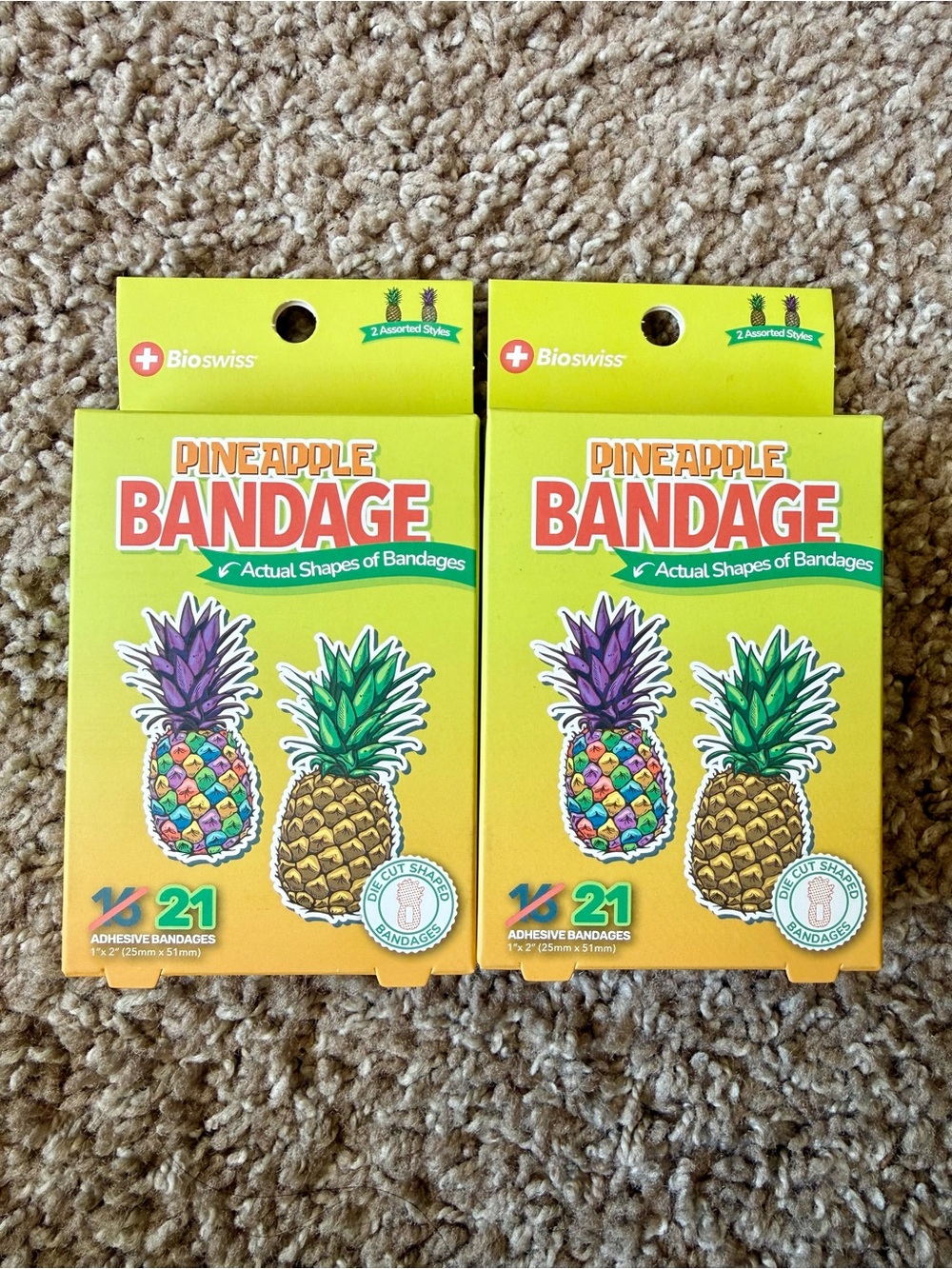 Pineapple Bandage Pack - Yellow & Multicolor